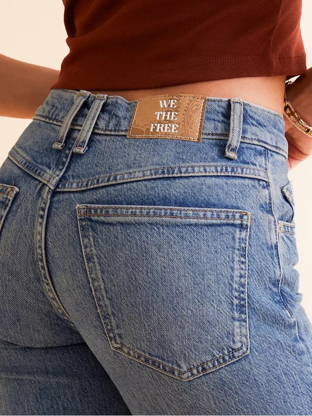 We The Free x Free People Risk Taker Straight Stretch Jean - Picture 4 of 15